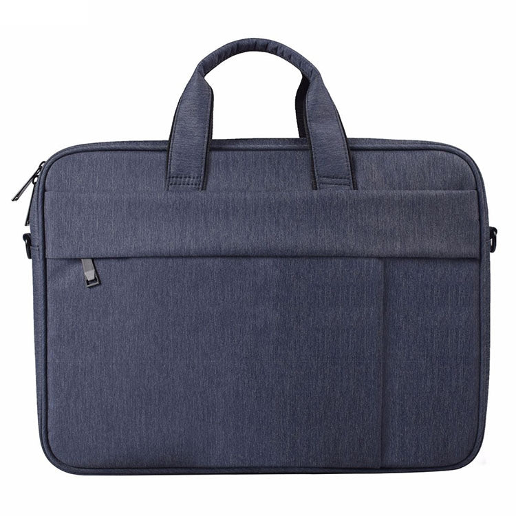 DJ03 Waterproof Anti-scratch Anti-theft One-shoulder Handbag for 15.6 inch Laptops, with Suitcase Belt(Navy Blue) - Computer & Networking by buy2fix | Online Shopping UK | buy2fix