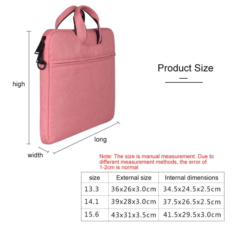 ST01S Waterproof Oxford Cloth Hidden Portable Strap One-shoulder Handbag for 15.6 inch Laptops(Pink) - Computer & Networking by buy2fix | Online Shopping UK | buy2fix