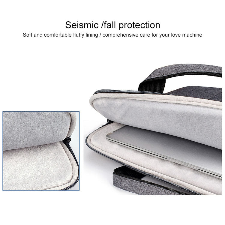 ST02S Waterproof Tear Resistance Hidden Portable Strap One-shoulder Handbag for 15.6 inch Laptops, with Suitcase Belt(Navy Blue) - Computer & Networking by buy2fix | Online Shopping UK | buy2fix