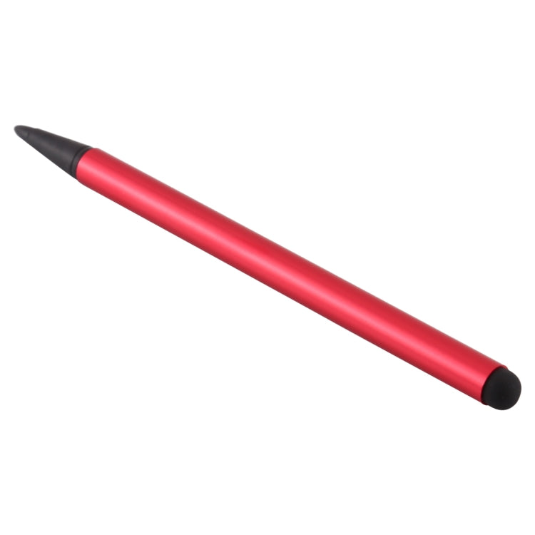 Resistive Capacitive Touch Screen Precision Touch Double Tip Stylus Pen(Red) - Mobile Accessories by buy2fix | Online Shopping UK | buy2fix