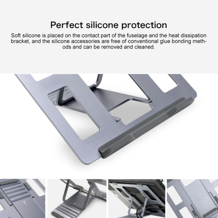 Lenovo Z2 LEGION Aluminum Alloy Laptop Cooling Bracket Heat Dissipation Holder for Y7000 / Y7000P / Y9000K(Grey) - Laptop Stand by Lenovo | Online Shopping UK | buy2fix