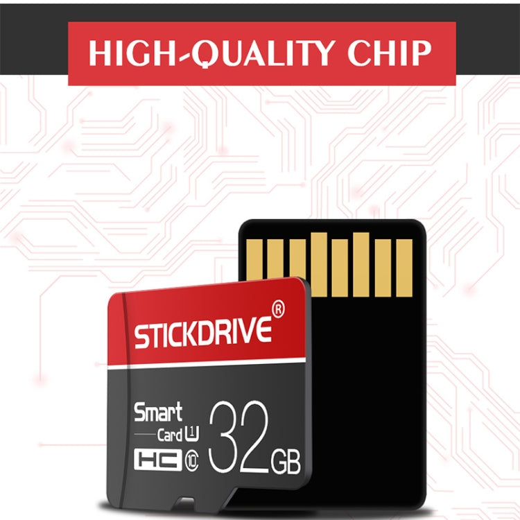 STICKDRIVE 16GB U1 White Line Red and Black TF(Micro SD) Memory Card - Micro SD Card by STICKDRIVE | Online Shopping UK | buy2fix