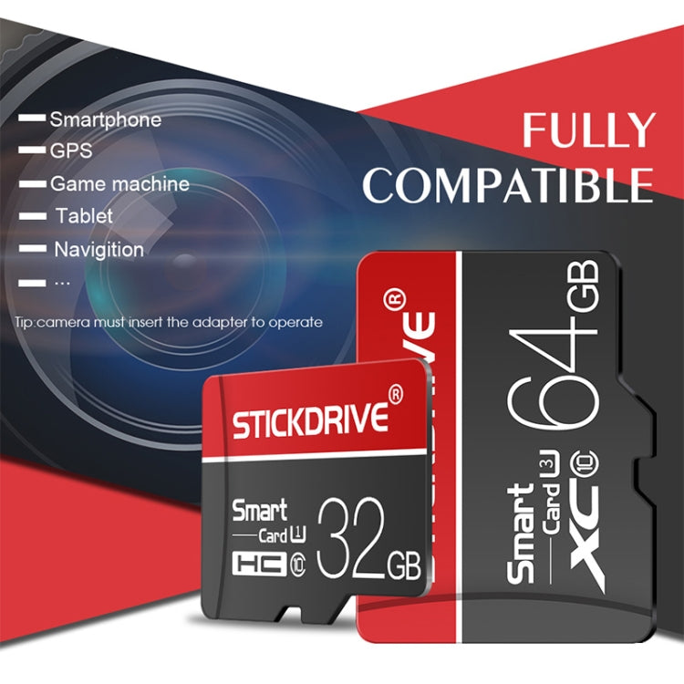 STICKDRIVE 16GB U1 White Line Red and Black TF(Micro SD) Memory Card - Micro SD Card by STICKDRIVE | Online Shopping UK | buy2fix