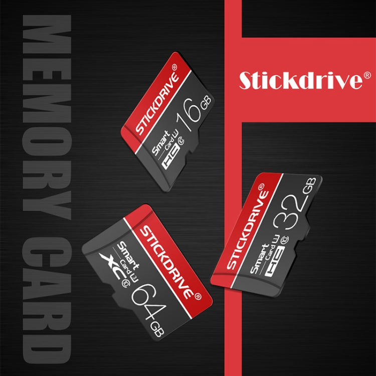 STICKDRIVE 16GB U1 White Line Red and Black TF(Micro SD) Memory Card - Micro SD Card by STICKDRIVE | Online Shopping UK | buy2fix