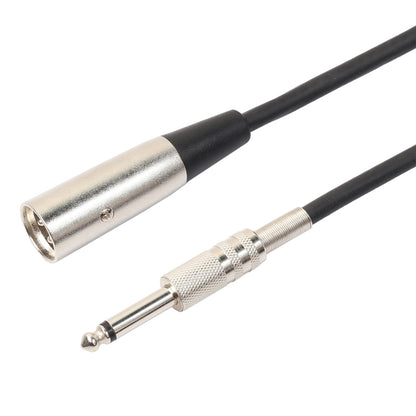 1.8m XLR 3-Pin Male to 1/4 inch (6.35mm) Mono Shielded Microphone Audio Cord Cable - Consumer Electronics by buy2fix | Online Shopping UK | buy2fix