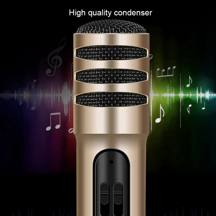 BGN-C7 Condenser Microphone Dual Mobile Phone Karaoke Live Singing Microphone Built-in Sound Card(Black) - Consumer Electronics by buy2fix | Online Shopping UK | buy2fix