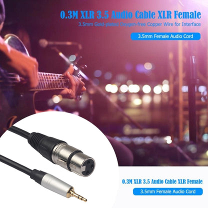 TC210KF183 3.5mm Male to XLR Female Audio Cable, Length: 0.3m - Consumer Electronics by buy2fix | Online Shopping UK | buy2fix