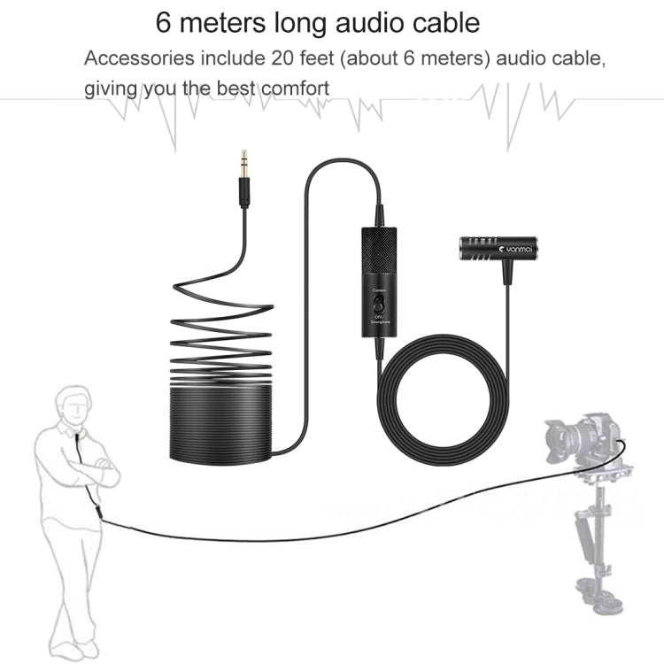 Yanmai R933S Professional Clip-On 3.5mm Plug Lavalier Omni-directional Broadcast Condenser Microphone, For Live Broadcast, Show, KTV, etc - Microphone by Yanmai | Online Shopping UK | buy2fix