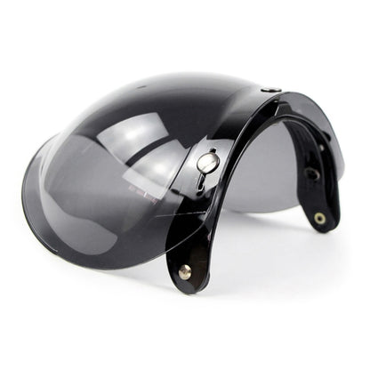 Soman Motorcycle Bubble Visor Open Face Helmet Visor Helmet Windshield Shield with Transparent Frame(Transparent) - Helmets by SOMAN | Online Shopping UK | buy2fix