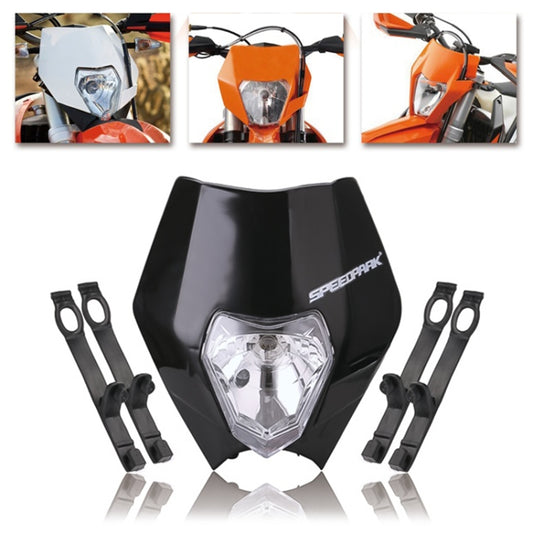 Speedpark Cross-country Motorcycle LED Headlight Grimace Headlamp for KTM (Black) - Headlights by Speedpark | Online Shopping UK | buy2fix