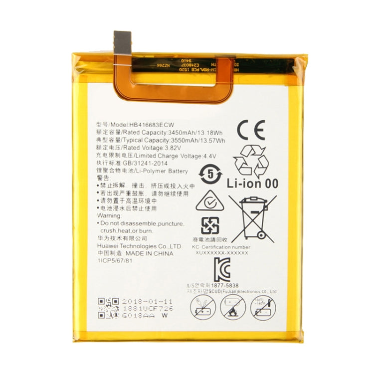 3450mAh Li-Polymer Battery HB416683ECW for Huawei Nexus 6 / H1511 / H151 - For Huawei by buy2fix | Online Shopping UK | buy2fix