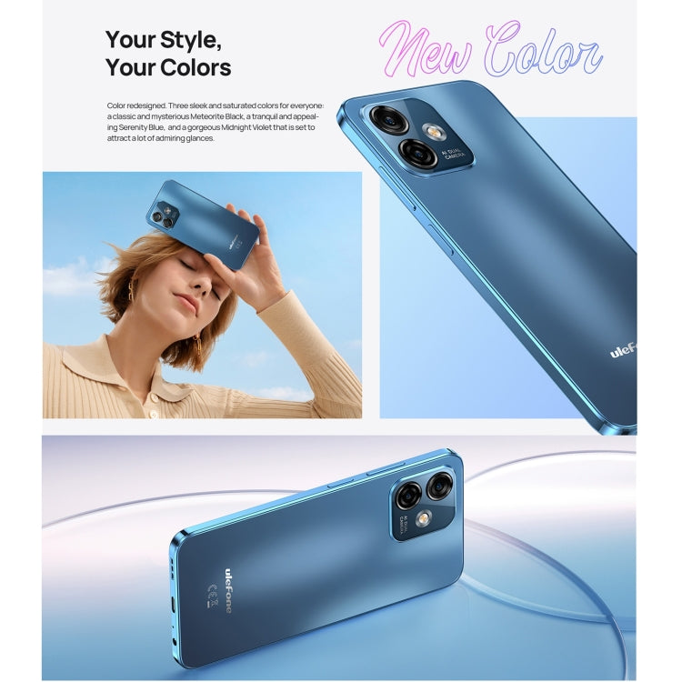 Ulefone Note 16 Pro, 8GB+256GB, Dual Back Cameras, Face ID & Side Fingerprint Identification, 4400mAh Battery, 6.52 inch Android 13 Unisoc T606 Octa Core up to 1.6GHz, Network: 4G, Dual SIM, OTG (Purple) - Ulefone by Ulefone | Online Shopping UK | buy2fix