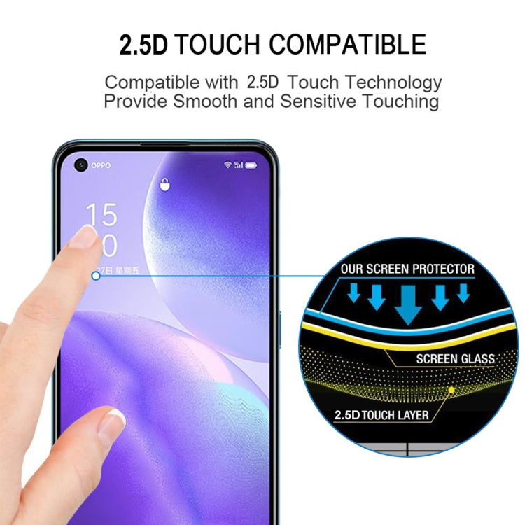 For OPPO Reno5 5G / 4G Full Glue Full Screen Tempered Glass Film - OPPO & vivo Accessories by buy2fix | Online Shopping UK | buy2fix