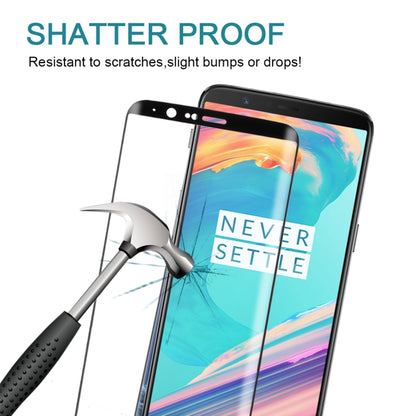 For OnePlus 5T 3D Curved Edge 9H Hardness HD Tempered Glass Screen Protector(Black) - OnePlus Tempered Glass by buy2fix | Online Shopping UK | buy2fix