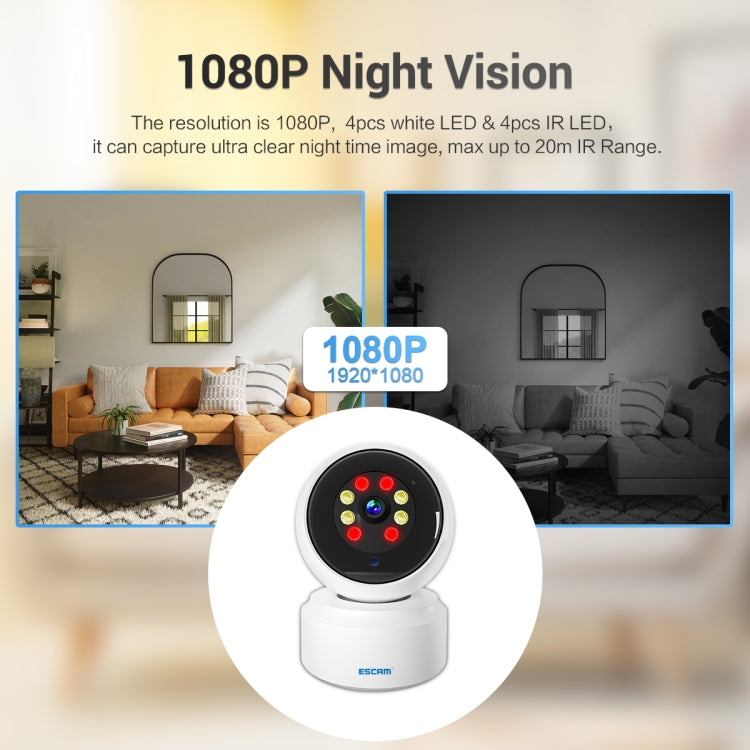 ESCAM PT200 HD 1080P Dual-band WiFi IP Camera, Support Night Vision / Motion Detection / Auto Tracking / TF Card / Two-way Audio, UK Plug - Security by ESCAM | Online Shopping UK | buy2fix