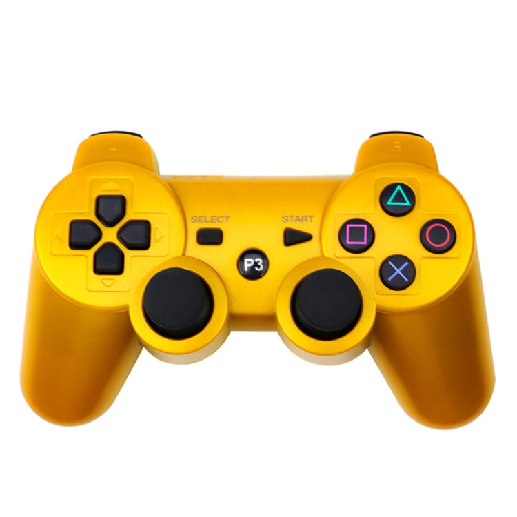 Snowflake Button Wireless Bluetooth Gamepad Game Controller for PS3(Gold) - Gamepads by buy2fix | Online Shopping UK | buy2fix