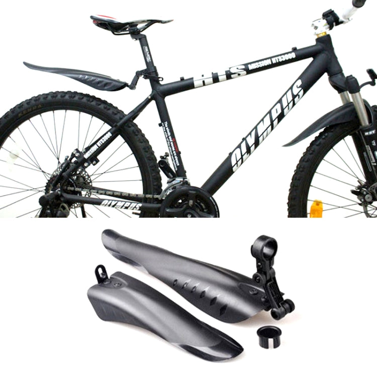 Mountain Road Fits Cycling Creative Mud Guard Dovetail Style Fenders Set for Bike Front And Rear(Black) - Outdoor & Sports by buy2fix | Online Shopping UK | buy2fix