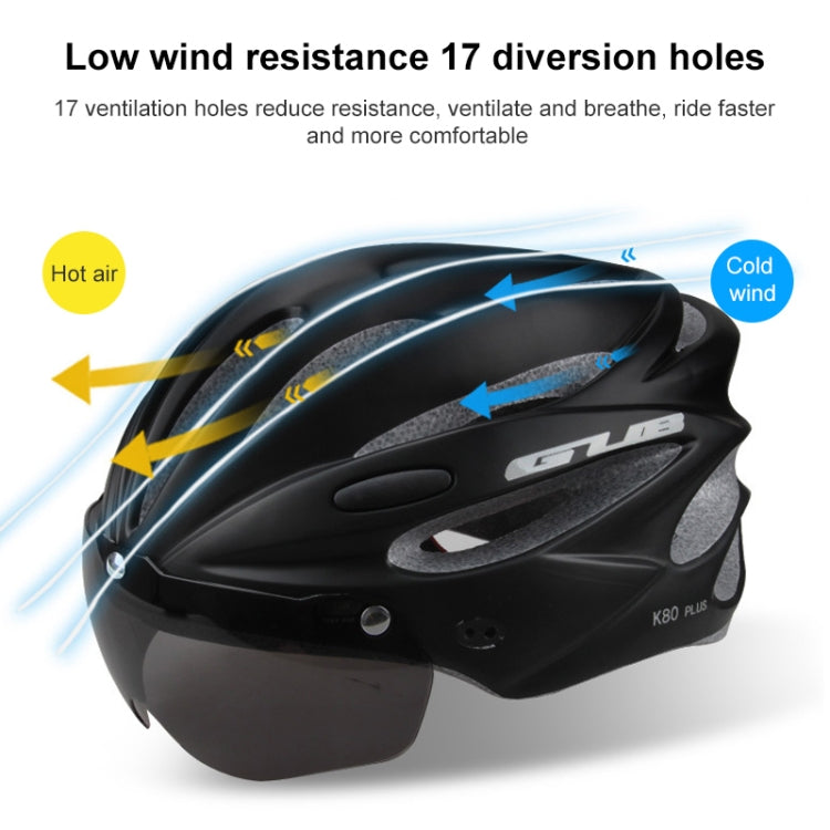 GUB K80 Plus Bike Helmet With Visor And Goggles(Fluorescent Green) - Protective Helmet & Masks by GUB | Online Shopping UK | buy2fix