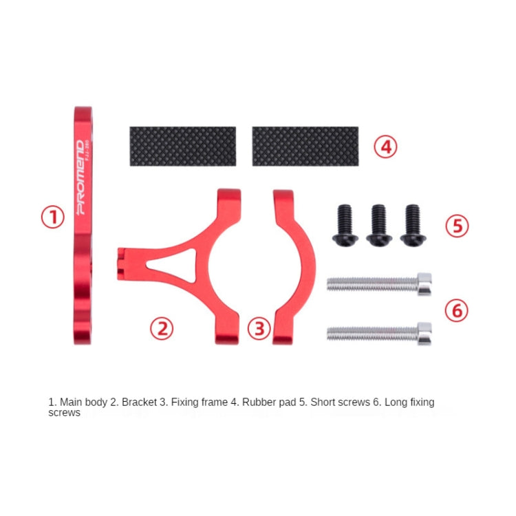 PROMEND FJJ-280N CNC Aluminum Alloy Bicycle Adapter Seat for Bottle Cage (Red) - Outdoor & Sports by PROMEND | Online Shopping UK | buy2fix