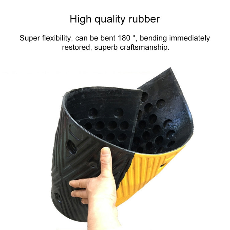 Pair Of Special Round Heads For Rubber Speed Bumps, Diameter: 50cm - Speed Bumps by buy2fix | Online Shopping UK | buy2fix