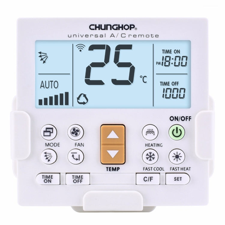 CHUNGHOP K-650E Universal LCD Air-Conditioner Remote Controller with Bracket - Consumer Electronics by CHUNGHOP | Online Shopping UK | buy2fix