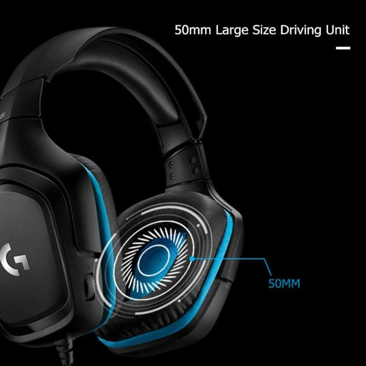 Logitech G431 Dolby 7.1 Surround Sound Stereo Folding Noise Reduction Competition Gaming Headset - Multimedia Headset by Logitech | Online Shopping UK | buy2fix