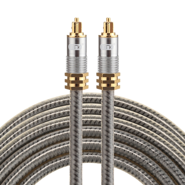 EMK YL-A 3m OD8.0mm Gold Plated Metal Head Toslink Male to Male Digital Optical Audio Cable - Audio Optical Cables by EMK | Online Shopping UK | buy2fix