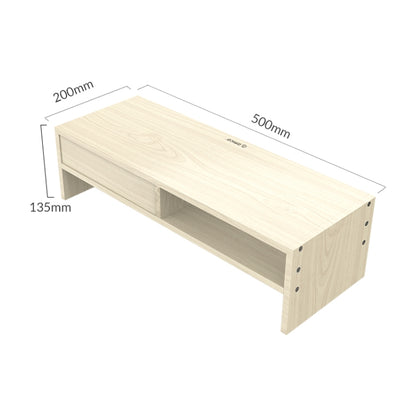 ORICO MSR-05-WD-BP 2-layer Wood Grain Computer Monitor Holder with Drawer, Size: 50 x 20 x 13.5cm - Computer & Networking by ORICO | Online Shopping UK | buy2fix