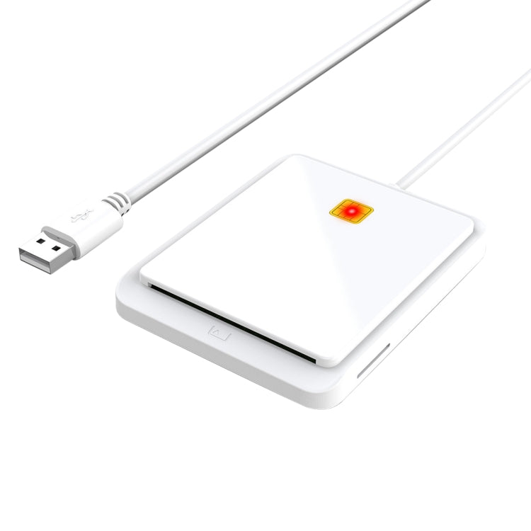 Rocketek CR317 USB 2.0 SIM  / ID / CAC Smart Card 2 in 1 Card Reader (White) -  by ROCKETEK | Online Shopping UK | buy2fix