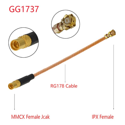 IPX Female to GG1737 MMCX Female RG178 Adapter Cable, Length: 15cm -  by buy2fix | Online Shopping UK | buy2fix