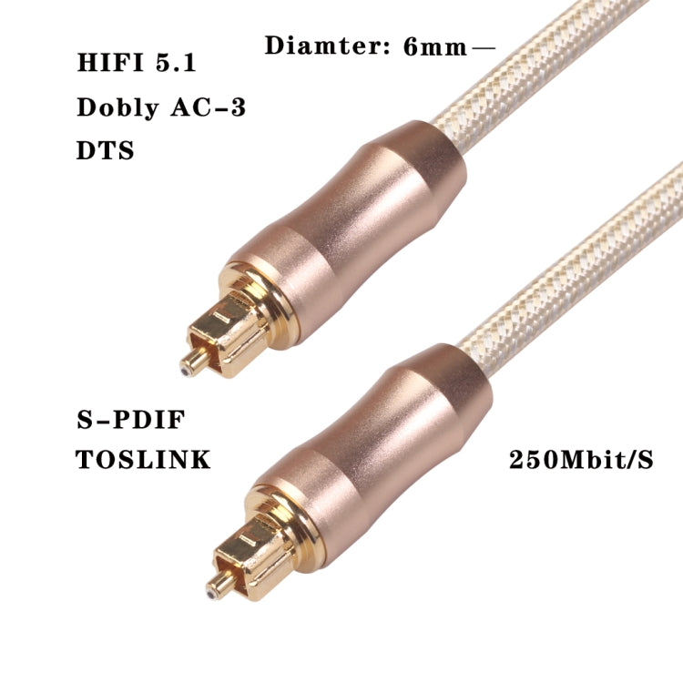 QHG02 SPDIF 2m OD6.0mm  Toslink FIBER Male to Male Digital Optical Audio Cable - Audio Optical Cables by buy2fix | Online Shopping UK | buy2fix