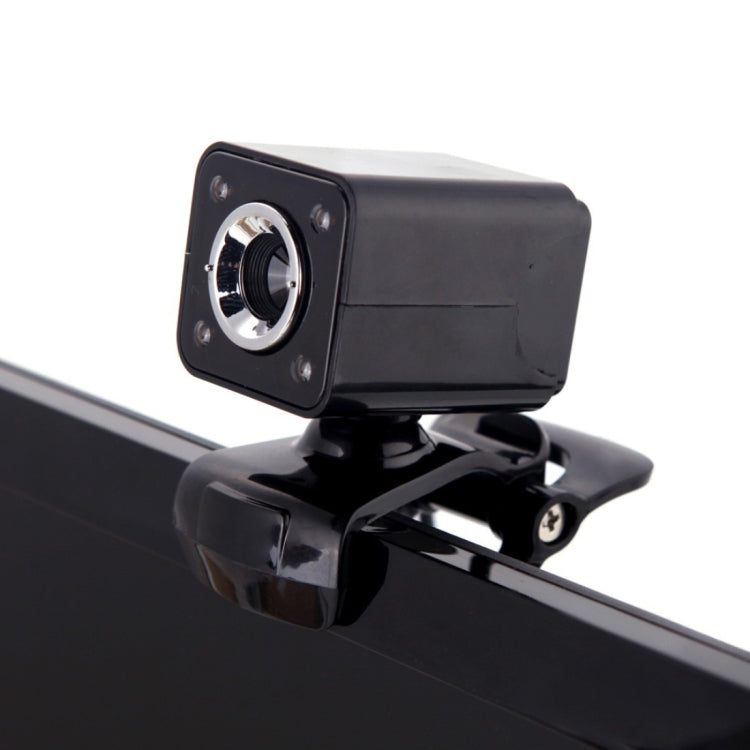 A862 360 Degree Rotatable 480P WebCam USB Wire Camera with Microphone & 4 LED lights for Desktop Skype Computer PC Laptop, Cable Length: 1.4m -  by buy2fix | Online Shopping UK | buy2fix