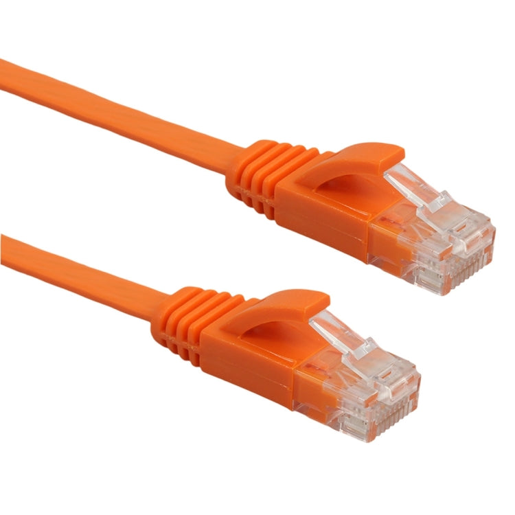 10m CAT6 Ultra-thin Flat Ethernet Network LAN Cable, Patch Lead RJ45 (Orange) - Lan Cable and Tools by buy2fix | Online Shopping UK | buy2fix