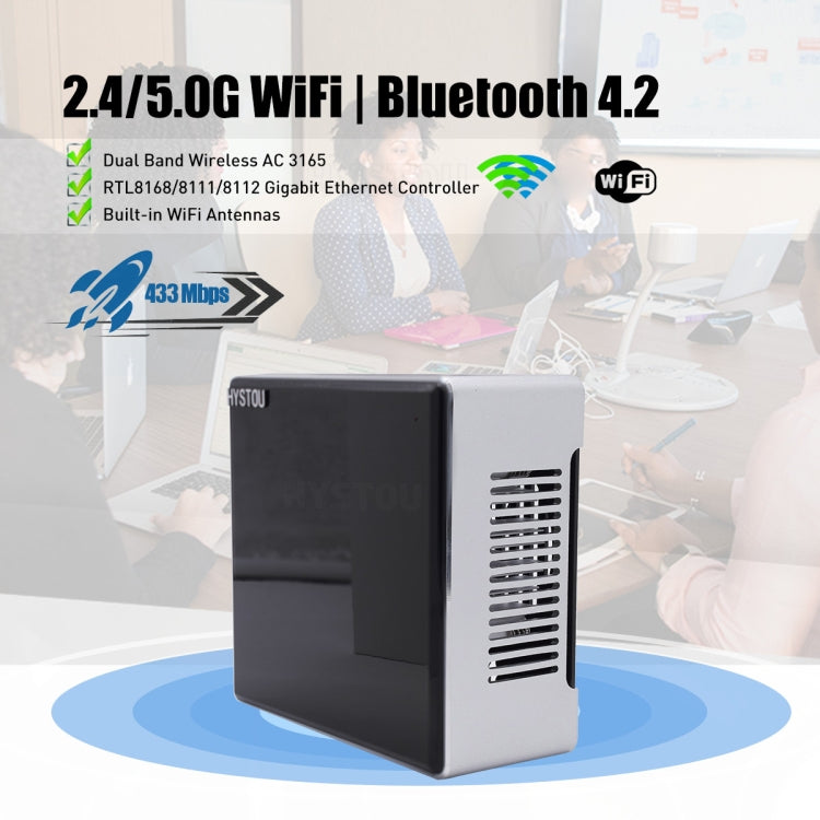 HYSTOU M5 Windows 7/8/10 / WES7/10/Linux System Mini PC, Intel Core i7-8750H 6 Core 12 Threads up to 4.7GHz, 32GB RAM+512GB SSD, UK Plug - Windows Mini PCs by HYSTOU | Online Shopping UK | buy2fix