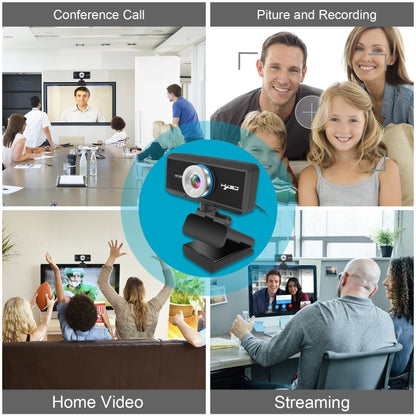 HXSJ S90 30fps 1 Megapixel 720P HD Webcam for Desktop / Laptop / Android TV, with 8m Sound Absorbing Microphone, Cable Length: 1.5m - HD Camera by HXSJ | Online Shopping UK | buy2fix