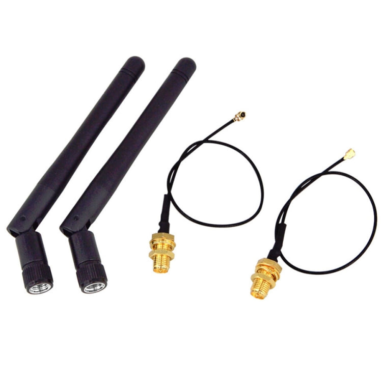 2.4G Folding Antenna with IPX Signal 5dBi Dual Antennas - DVB-T & Simulation Antenna by buy2fix | Online Shopping UK | buy2fix