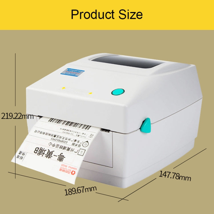 Xprinter XP-460B USB Port Thermal Automatic Calibration Barcode Printer - Printer by Xprinter | Online Shopping UK | buy2fix