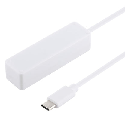 2 in 1 TF / SD Card Reader + 3 x USB 3.0 Ports to USB-C / Type-C HUB Converter, Cable Length: 26cm (White) - Computer & Networking by buy2fix | Online Shopping UK | buy2fix