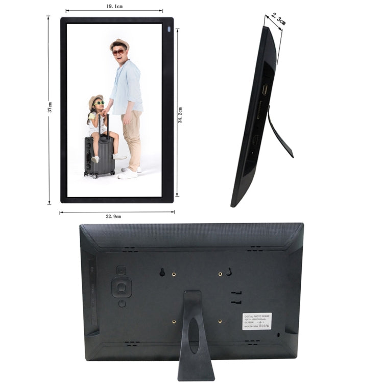 15.6 inch FHD LED Display Digital Photo Frame with Holder & Remote Control, MSTAR V53 Program, Support USB / SD Card Input(Black) - Consumer Electronics by buy2fix | Online Shopping UK | buy2fix