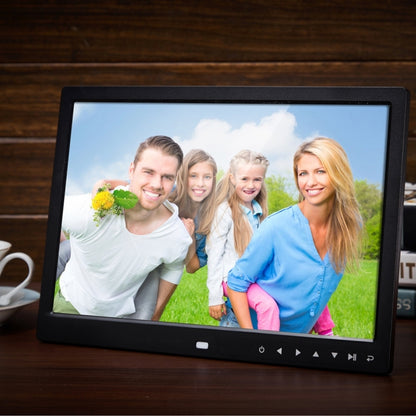 13.0 inch LED Display Digital Photo Frame with Holder / Remote Control, Allwinner, Support USB / SD Card Input / OTG (Black) - Consumer Electronics by buy2fix | Online Shopping UK | buy2fix