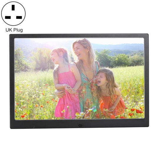 HSD1504 15.4 inch LED 1280x800 High Resolution Display Digital Photo Frame with Holder and Remote Control, Support SD / MMC / MS Card / USB Port, UK Plug(Black) - Consumer Electronics by buy2fix | Online Shopping UK | buy2fix