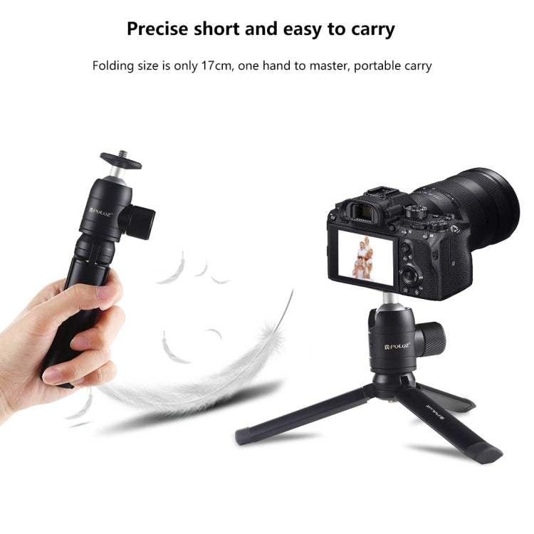 PULUZ Mini Pocket Metal Desktop Tripod Mount + Mini  Metal Ball Head with 1/4 inch Screw for DSLR & Digital Cameras - Tripods by PULUZ | Online Shopping UK | buy2fix