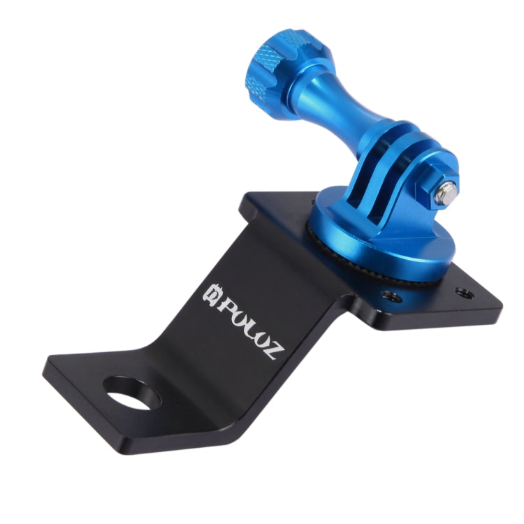 PULUZ Aluminum Alloy Motorcycle Fixed Holder Mount with Tripod Adapter & Screw for GoPro Hero11 Black / HERO10 Black /9 Black /8 Black /7 /6 /5 /5 Session /4 Session /4 /3+ /3 /2 /1, DJI Osmo Action and Other Action Cameras(Blue) - DJI & GoPro Accessories by PULUZ | Online Shopping UK | buy2fix