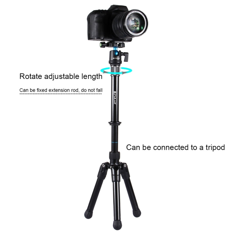 PULUZ Metal Handheld Adjustable Tripod Mount Monopod Extension Rod for DSLR & SLR Cameras - Camera Accessories by PULUZ | Online Shopping UK | buy2fix