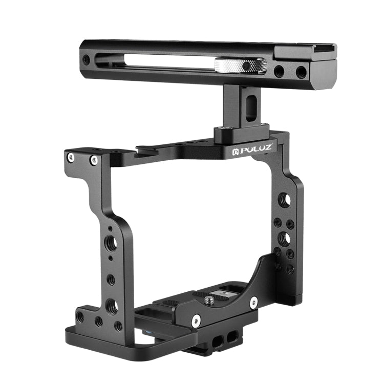 PULUZ Video Camera Cage Filmmaking Rig with Handle for Nikon Z6 / Z7(Black) - Camera Cage by PULUZ | Online Shopping UK | buy2fix