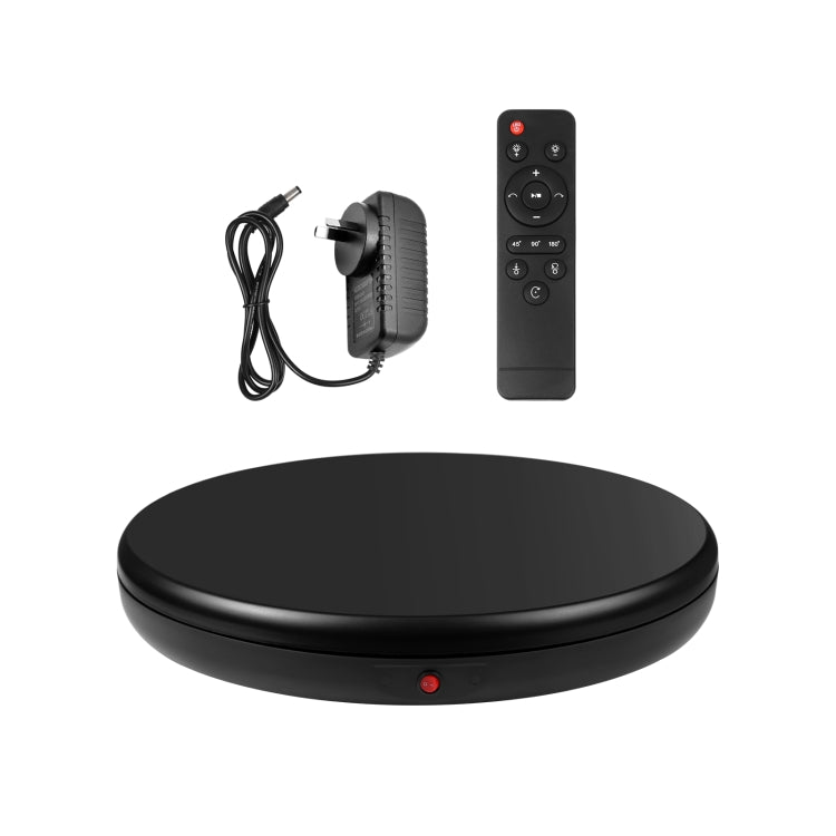 PULUZ 45cm Remote Control Adjusting Speed Rotating Turntable Display Stand, Black, Load 100kg(AU Plug) - Camera Accessories by PULUZ | Online Shopping UK | buy2fix