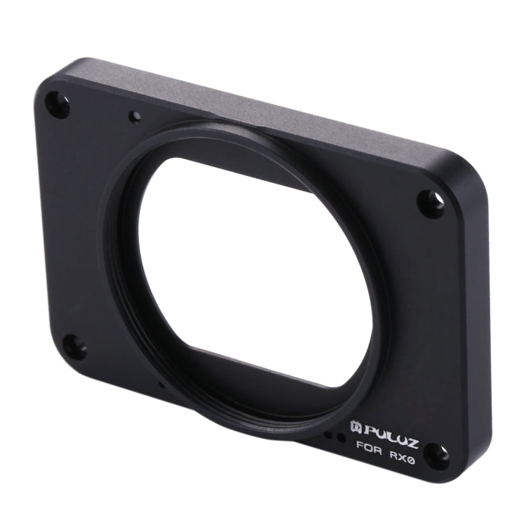 PULUZ Aluminum Alloy Front Panel + 37mm UV Filter Lens + Lens Sunshade for Sony RX0 / RX0 II, with Screws and Screwdrivers(Black) - DJI & GoPro Accessories by PULUZ | Online Shopping UK | buy2fix