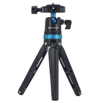 PULUZ Pocket Mini Adjustable Metal Desktop Tripod Mount with 360 Degree Ball Head for DSLR & Digital Cameras, Adjustable Height: 11-20.2cm(Blue) - Tripods by PULUZ | Online Shopping UK | buy2fix