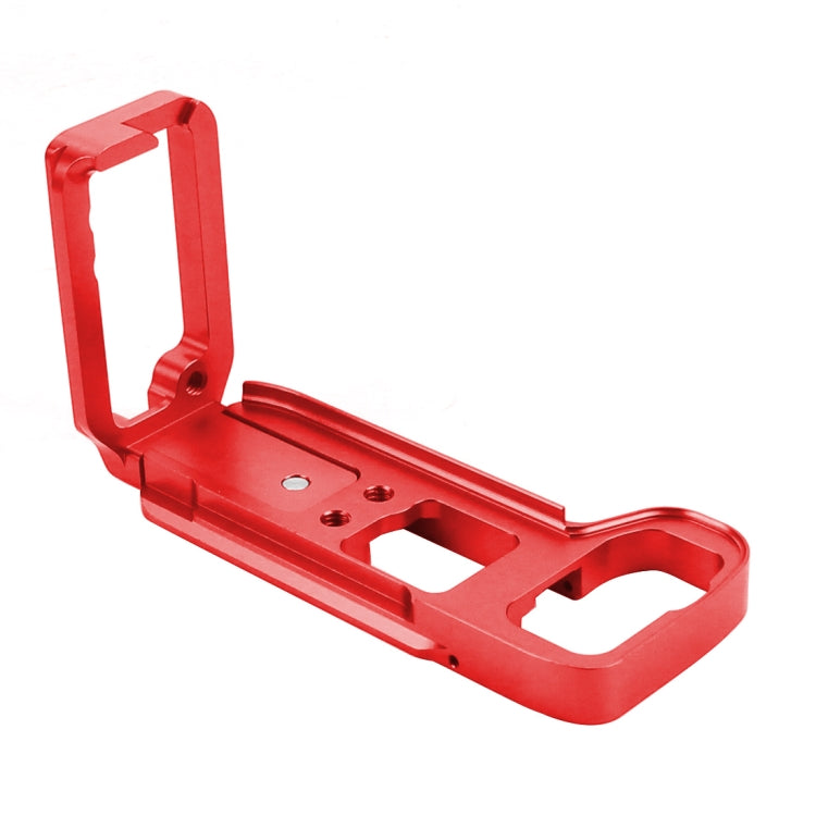 PULUZ 1/4 inch Vertical Shoot Quick Release L Plate Bracket Base Holder for Sony A9 (ILCE-9) / A7 III/ A7R III(Red) - L-Bracket by PULUZ | Online Shopping UK | buy2fix