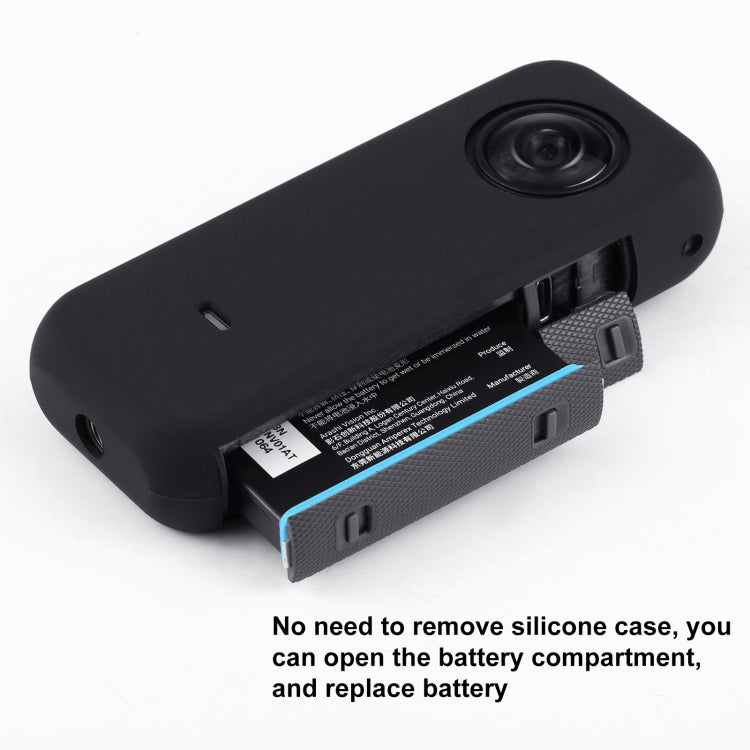 PULUZ Full Body Dust-proof Silicone Protective Case for Insta360 ONE X2 (Black) - DJI & GoPro Accessories by PULUZ | Online Shopping UK | buy2fix